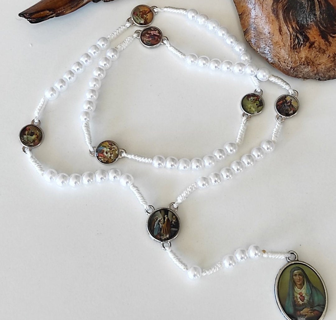 Chaplet of Seven Sorrows of Blessed Virgin Mary Our Lady of Sorrow ...