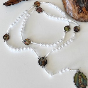Chaplet of Seven Sorrows of Blessed Virgin Mary Our Lady of Sorrow Rosary