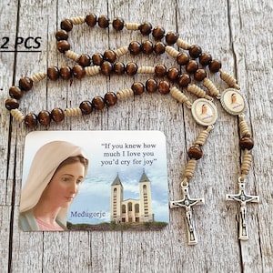 Chapelet catholique Chapelet de poche pour la paix Chapelet fait main Notre-Dame Vierge Marie