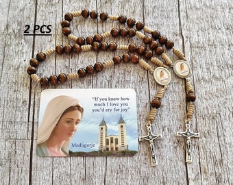 Catholic Rosary Peace Rosary  pocket  Chaplet  Handmade Our Lady Virgin Mary