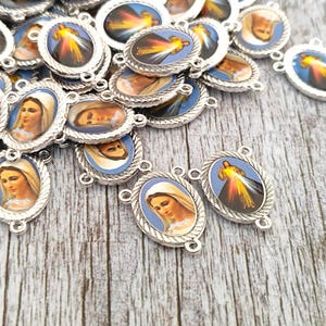 Wholesale center rosary Our Lady Virgin Mary  Jesus medals Rosary Part intersectors