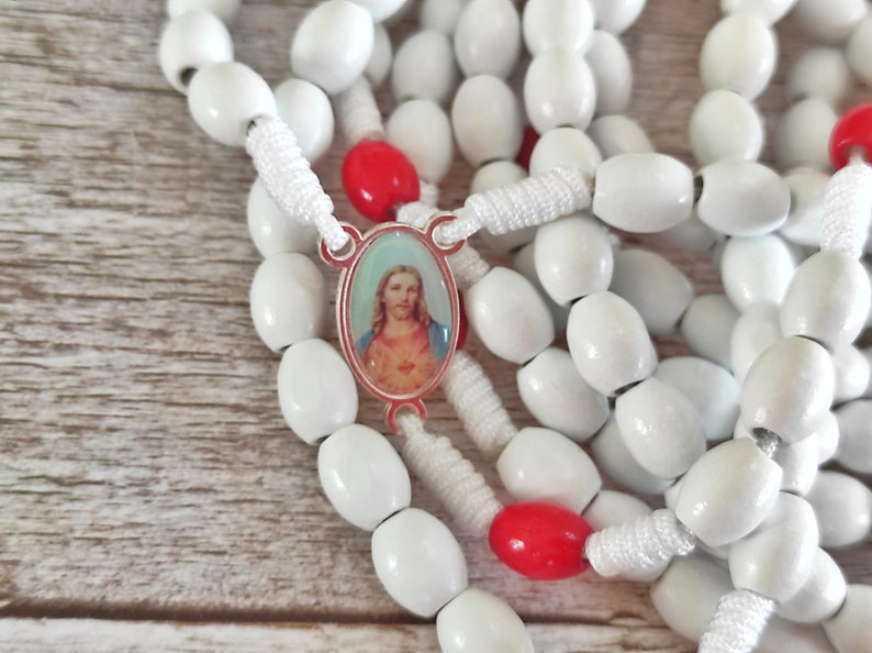1000 Thank You Jesus Rosary Chaplet 20 Decade Sacred Heart - Etsy