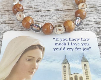Virgin Mary Jesus Medjugorje Bracelet gift Men Women medals