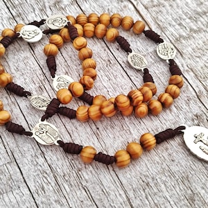 Servite Rosary Our Lady Of The Seven Sorrows Olive wood Beads Mater Dolorosa