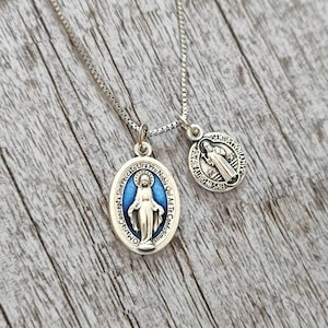 Miraculous Medals Stainless steel necklace St Benedict  Medal Necklace Holy medals,  Holy