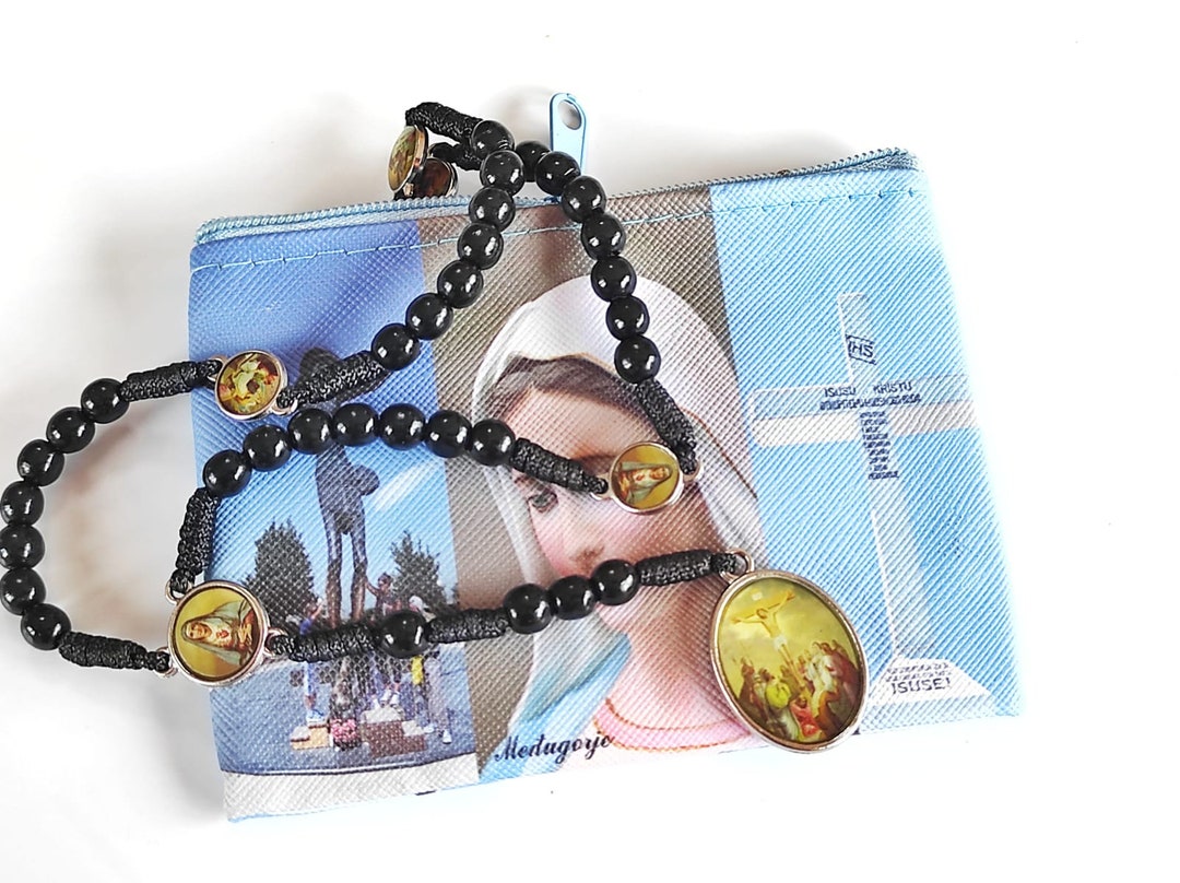 Servite Rosary Our Lady of the Seven Sorrows Black Pearl Mater Dolorosa ...