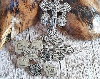 Crucifijo de perdón cruz 2,16 pulgadas caja piezas cruz católica