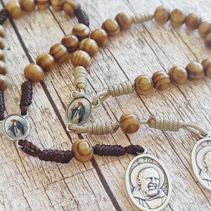 St Padre Pio ROSARY Chaplet 2 Pcs