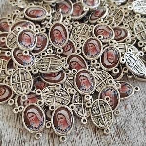 center rosary Wholesale Our Lady Virgin Mary  wholesale 10, 20, 50, 100 pcs, Holy medals, catholic medals Rosary Part