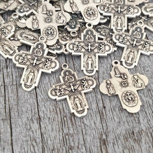 Wholesale five Way cross medal cross 10, 20, 30, 50 , 100pcs