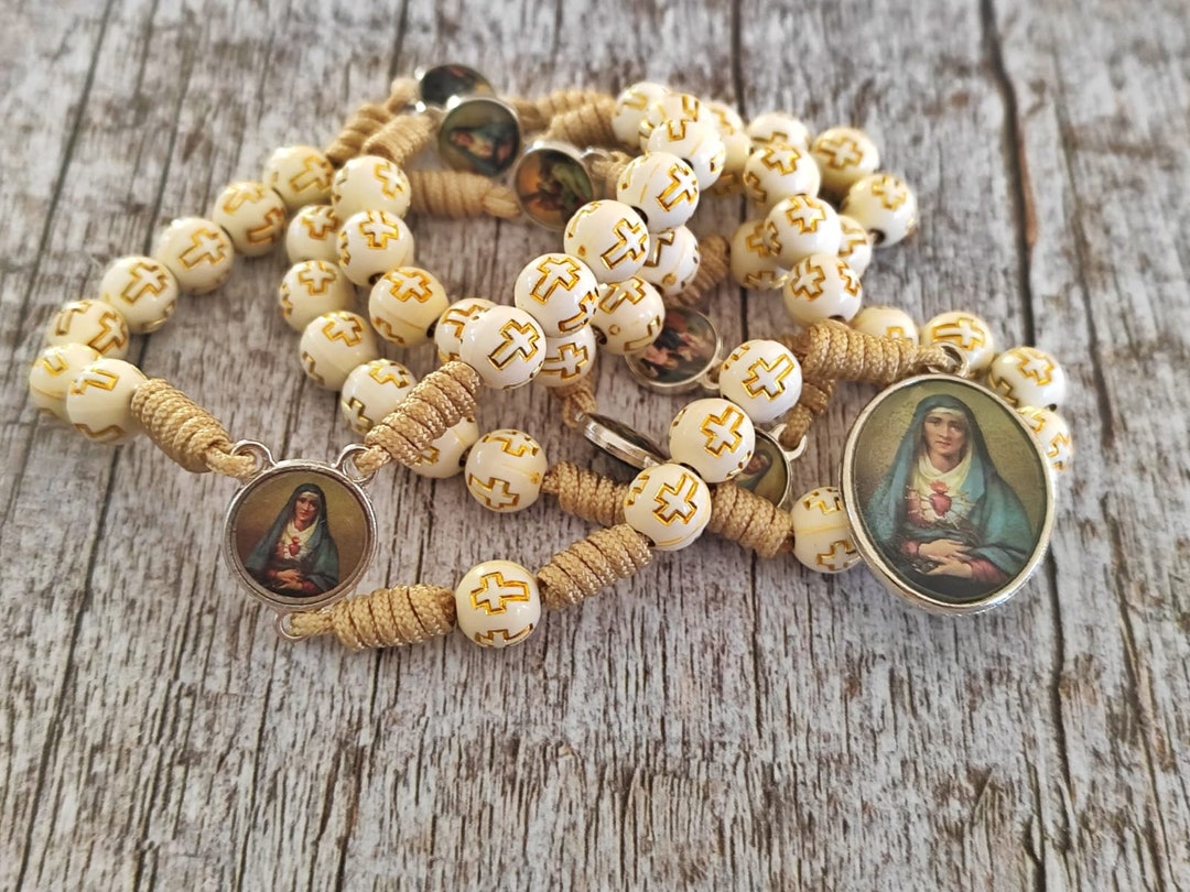 Servite Rosary Our Lady of the Seven Sorrows Mater Dolorosa - Etsy