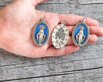Miraculous Medals Xl Lot Bulk 2/5/10/20 Pcs Silver Tone Our Lady ...