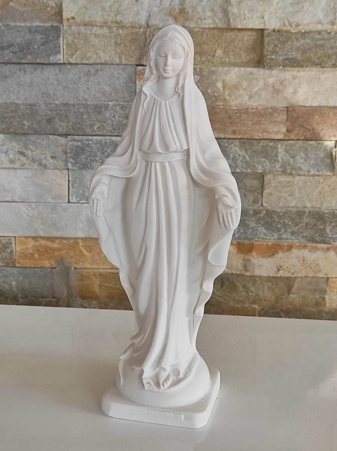 Our Lady of Grace Statue, Virgin Mary Statue, Blue Statue of Our Lady ...