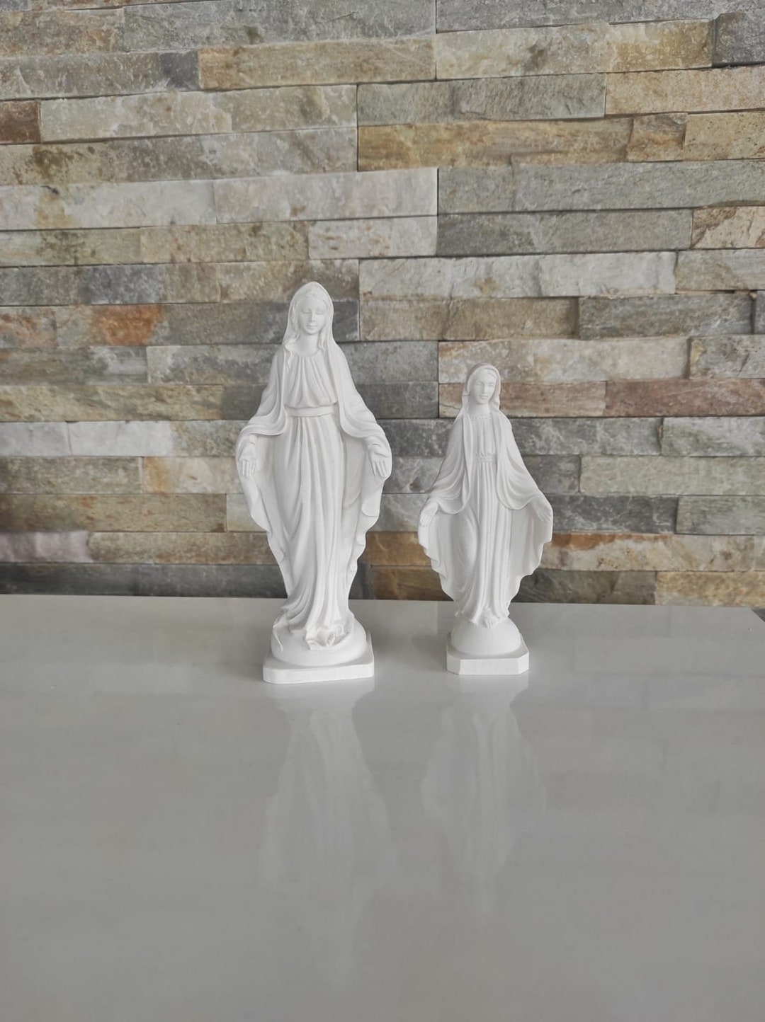 Our Lady of Grace Statue, Virgin Mary Statue, Blue Statue of Our Lady