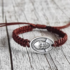 St Charbel bracelet medals Gift for Men Women