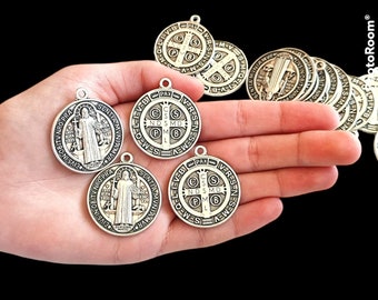 Saint St Benedict Medals Box  2-5-10-20 pcs Holy medals Big medals