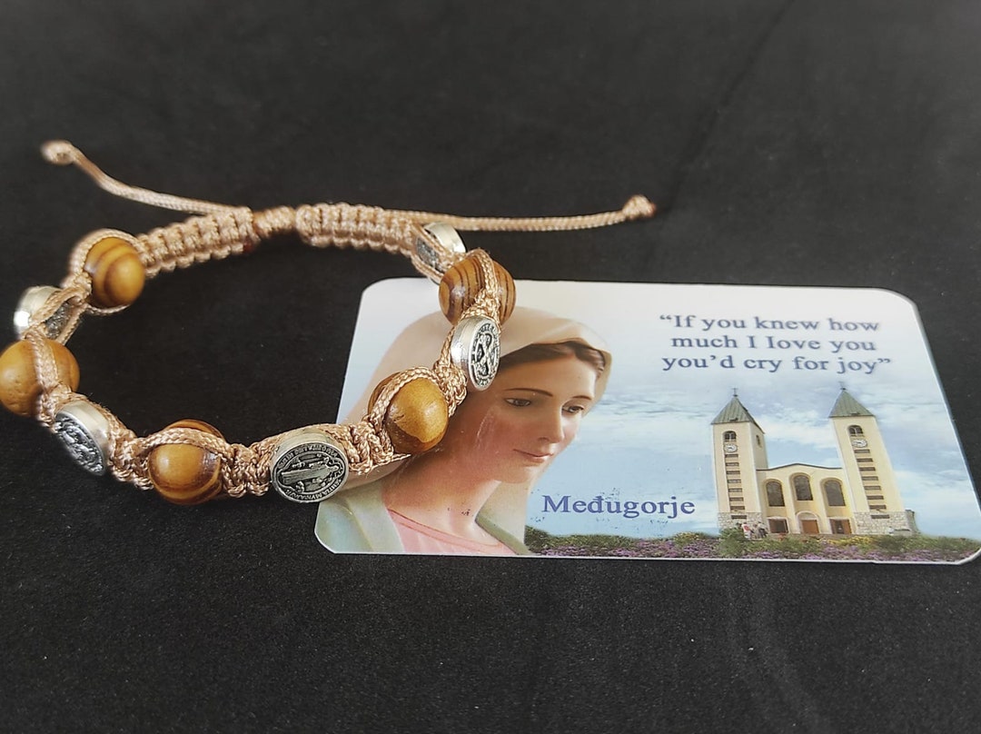 St Benedict Bracelet Rosary Medals Gift Medal - Etsy