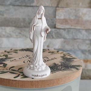 Medjugorje statue, Our lady of Medjugorje statue, Virgin Mary statue Apparition Hill, Queen of Peace statue