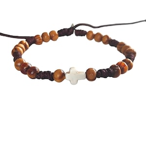 Stons cross bracelet, medjugorje rosary bracelet, handmade bracelet rosary bracelet Peace Chaplet