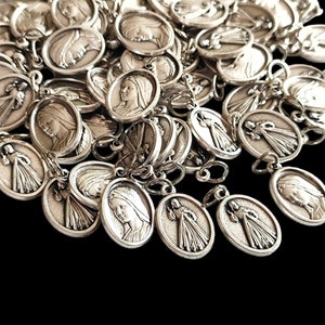 Virgin Mary Medals Jesus Divine Mercy medals