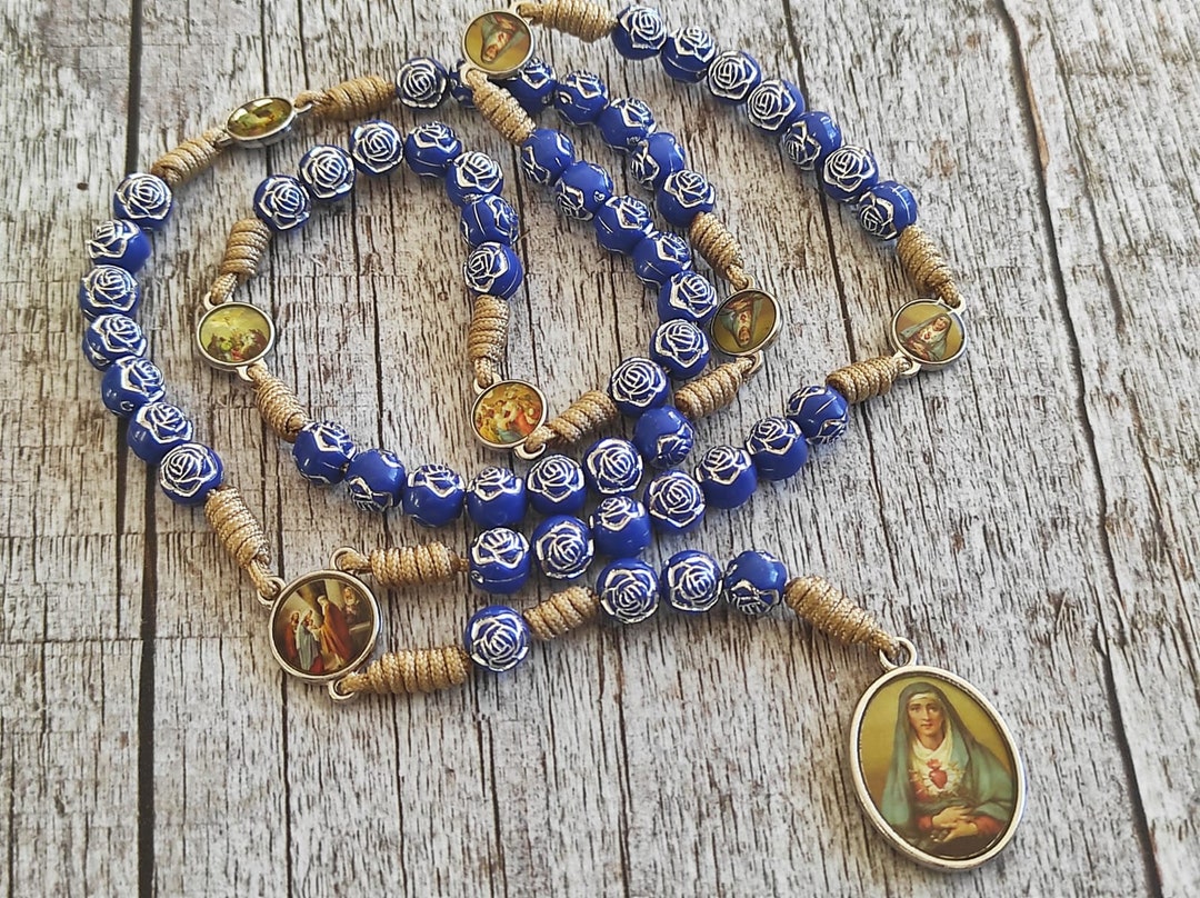 Servite Rosary Our Lady of the Seven Sorrows Mater Dolorosa - Etsy