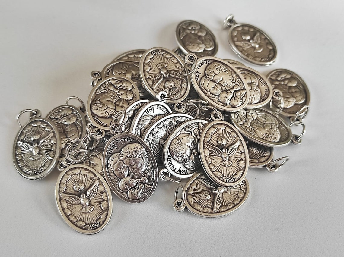 ST JOSEPH MEDALS / Holy Family Holy Spirit Medals - Etsy