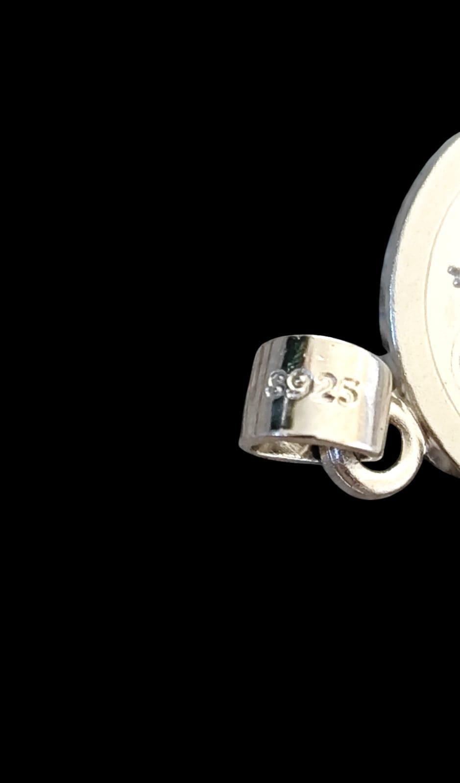Medaglia con ciondolo in argento sterling 925 Napoleone Parisani Madonna