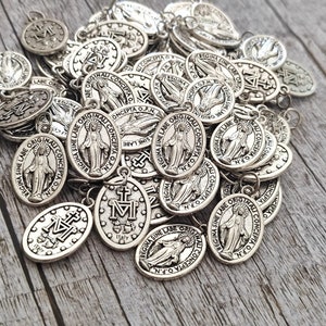 Miraculous Medals box 15, 25, 50 , 100 , 200 pcs  2.5cm or 1 Inch
