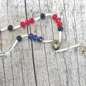 Chapelet Charbel perles de cristal Chapelet Saint-Charbel