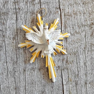 Holy Spirit of God Wall Trinity Dove Statue Cross Confirmation Keepsake