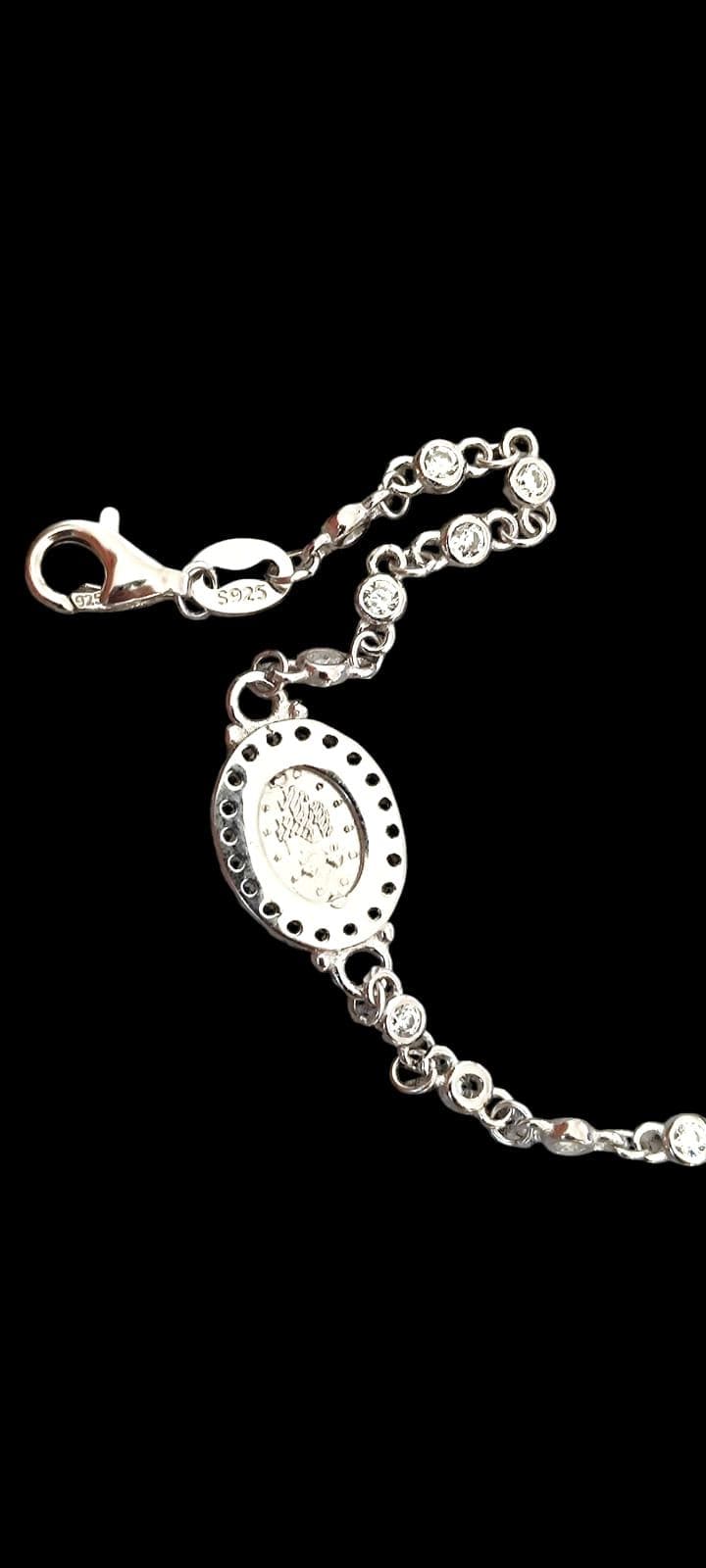 Beautiful Miraculous Medals Virgin Mary Bracelet Rosary Medal 925 ...