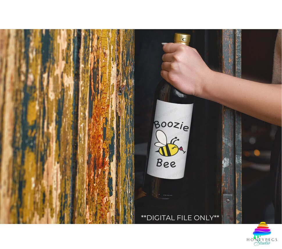 Buzzed Bee SVG Vector Clip Art Design Cricut Wine Drunk Bee Etsy Sweden