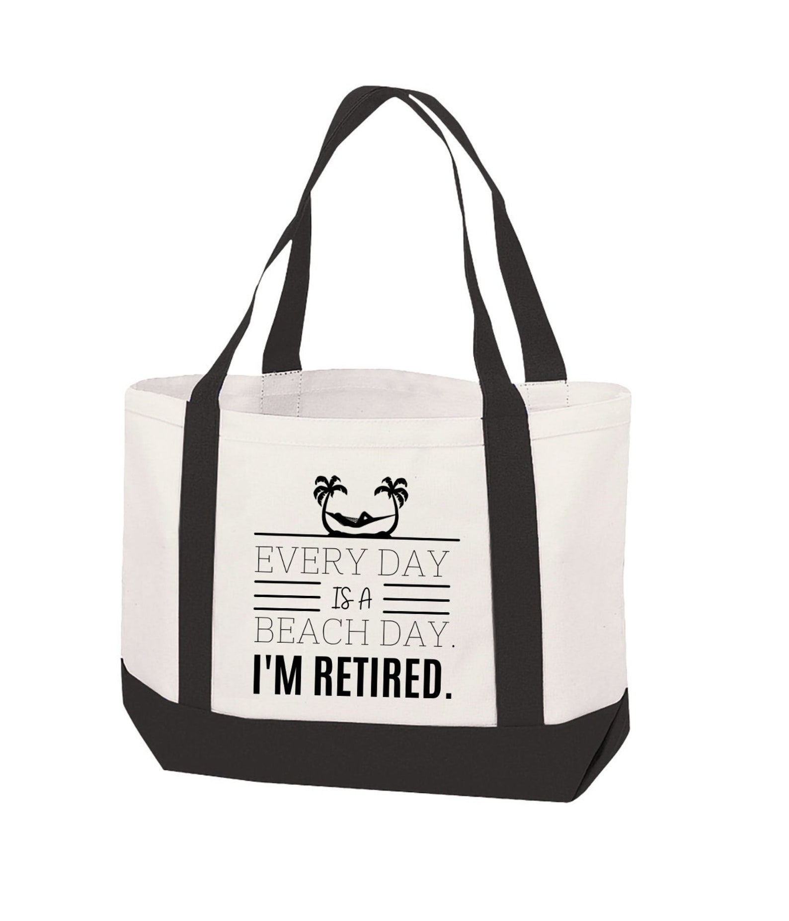 A tote bag with the meaning of congratulating her on her retirement, after a long hard work, it's time for her to relax.