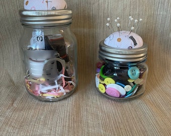 Sewing Mason Jar Gift Set