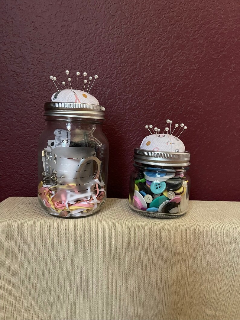 Sewing Mason Jar Gift Set Etsy