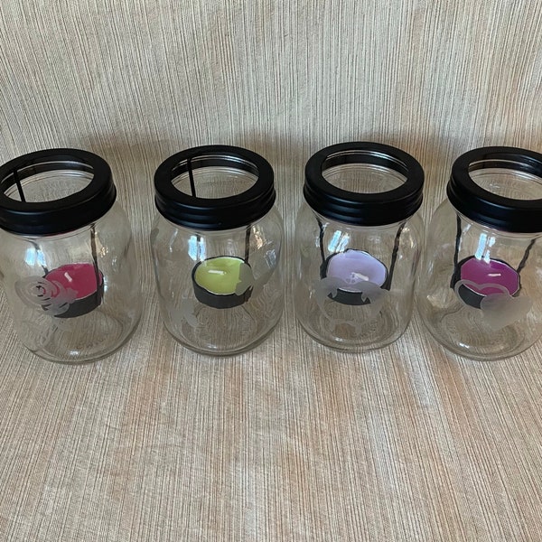 Mason Jar Candle Holder Etsy