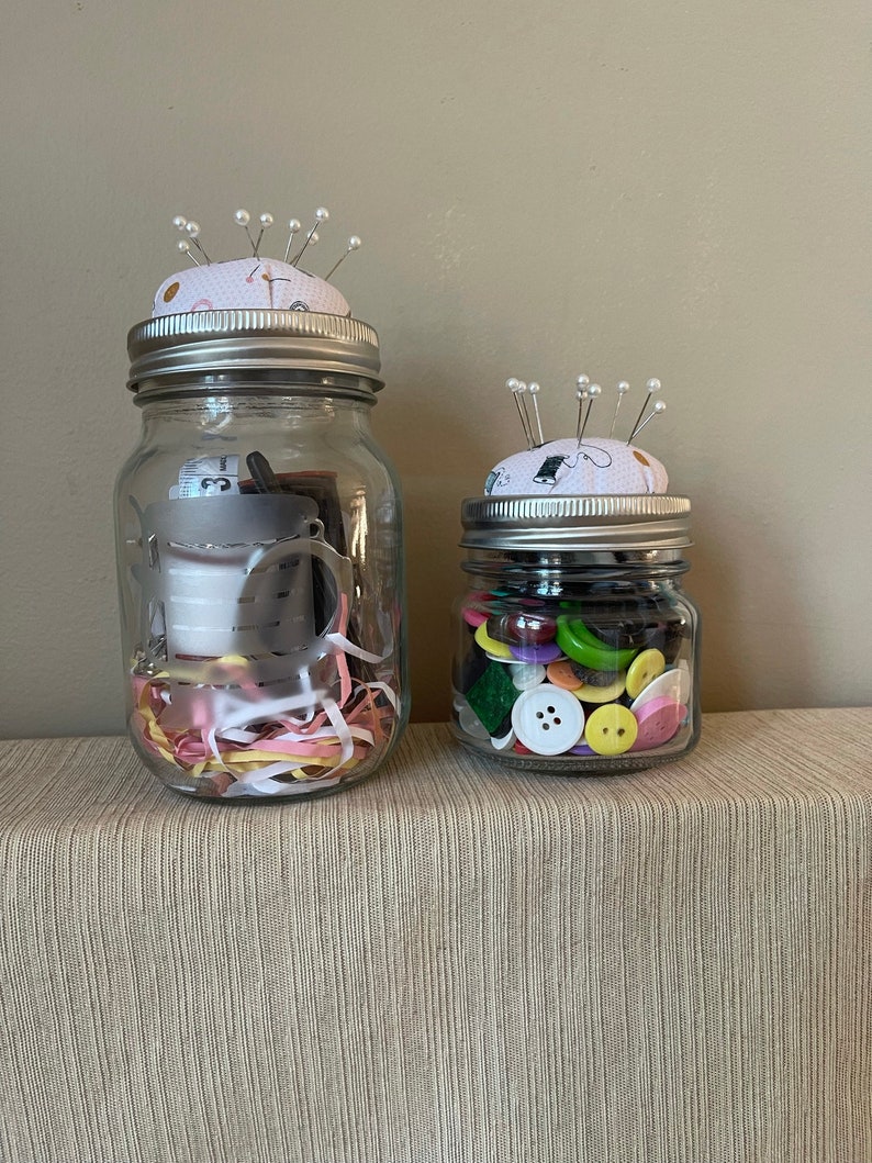 Sewing Mason Jar Gift Set Etsy
