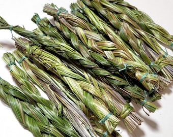 Sweetgrass 5", For Protection, Repel Negative Energy, Ceremonial Sage, Healing Air, Purify Space, Cleansing Sage, Sweet Scent