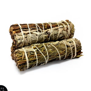 White Sage and Mugwort Smudge Stick 4&quot;
