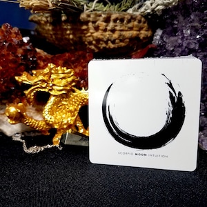 Carte oracoli che predicono il futuro, mazzo dei messaggi spirituali, risposte oracoli, messaggi guida dallo spirito, Enso di Scorpio Moon Intuition