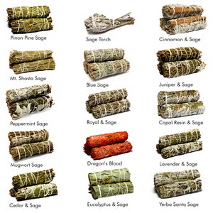 White Sage Bundle Smudge Variety Wands Set of 2 - Buy 1 Get 1 Free!