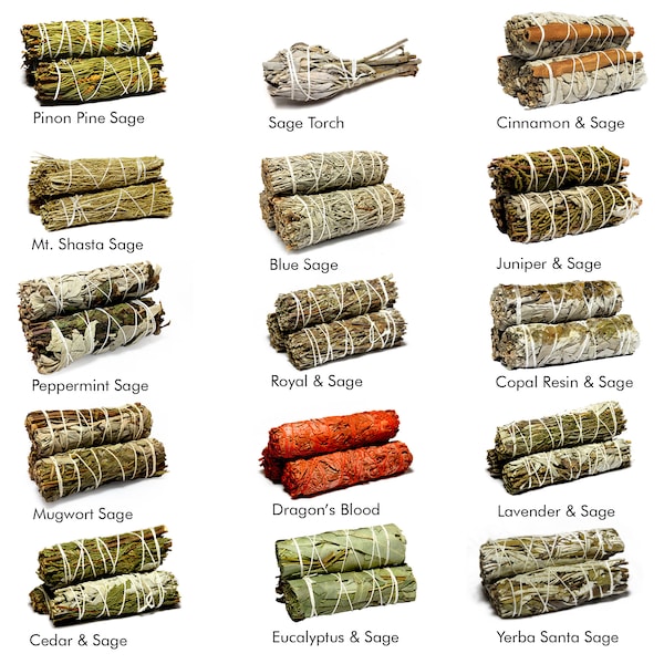 White Sage Bundle Smudge Variety Wands Set of 2 - Buy 1 Get 1 Free!