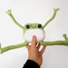 Lanky Frogue with Cute Butt - Crochet Frog Plushie | Handmade Toy Gift