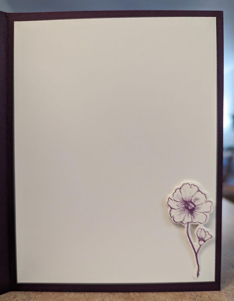 Greeting Card - Hand-crafted Layered Card, Blank Inside With Envelope ...