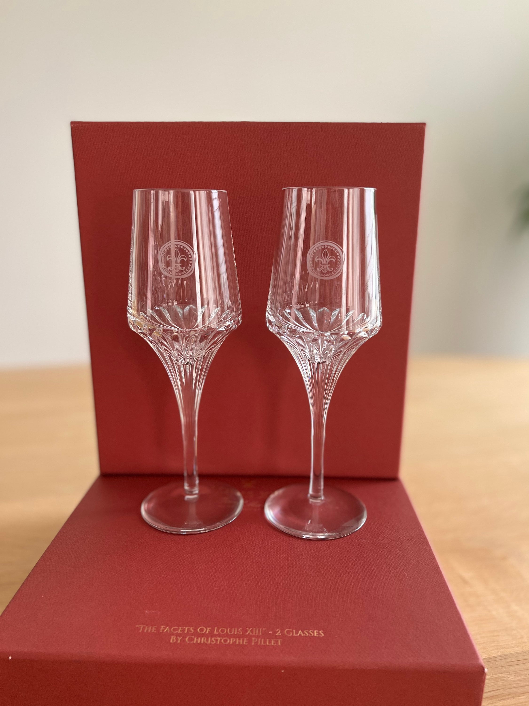 Remy Martin Louis XIII Glasses Set of 2 in Original Box 