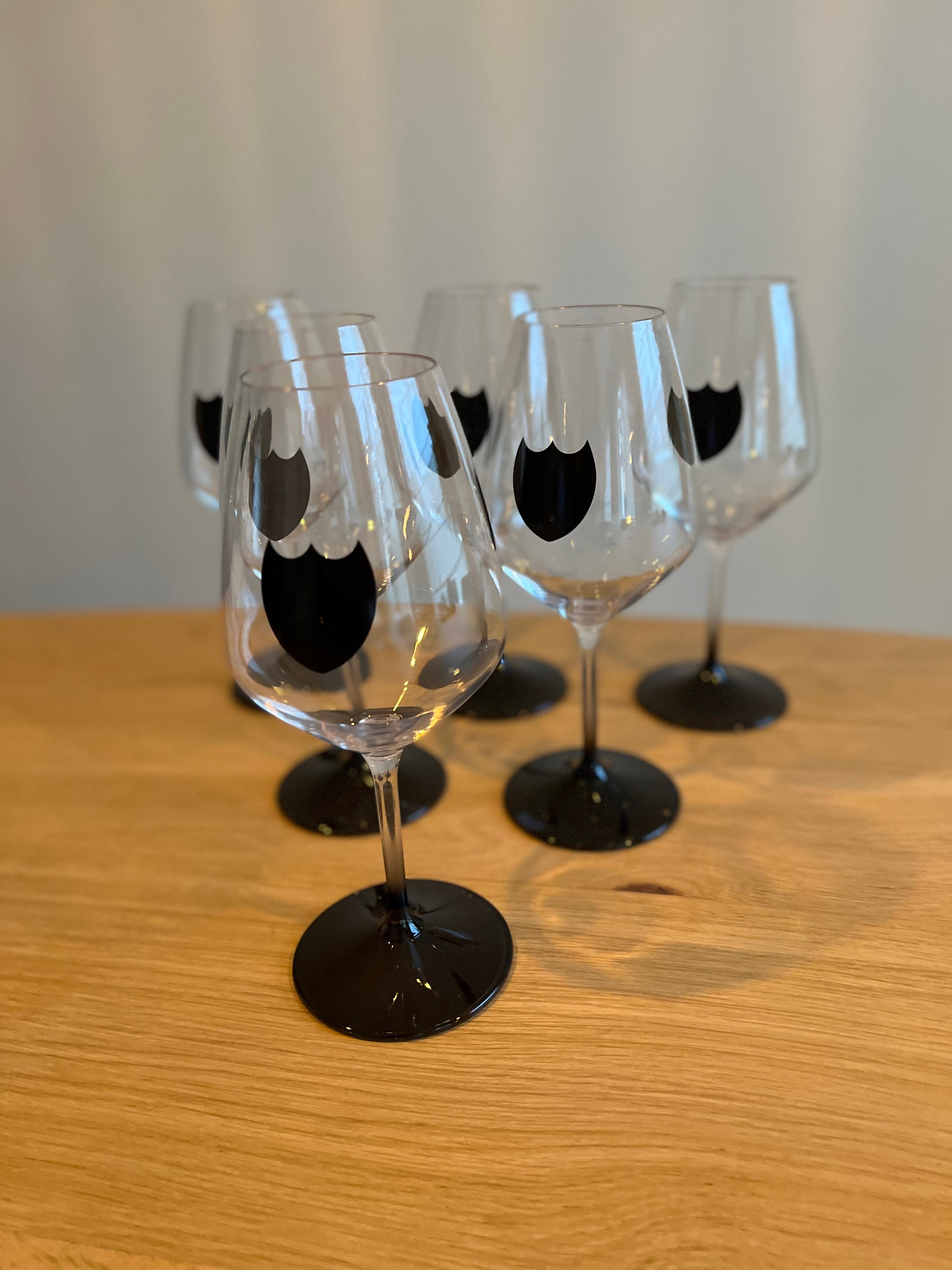 Dom Perignon Glasses Set of 6 Champagne Etsy