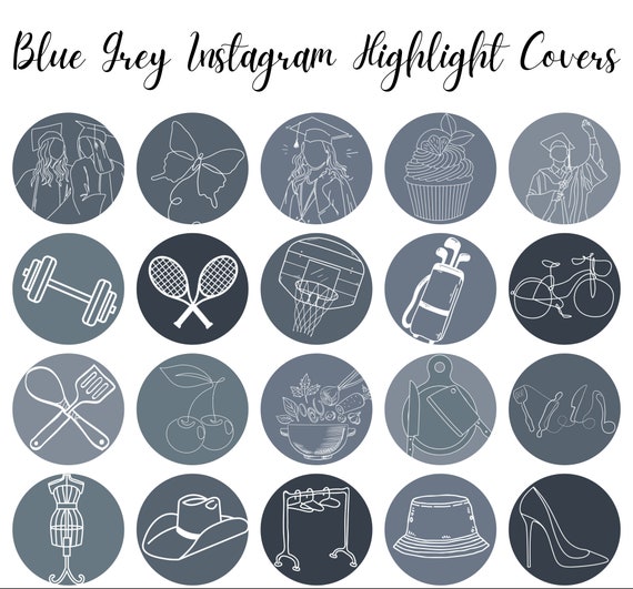 Instagram highlight cover hobby interest Vector Image