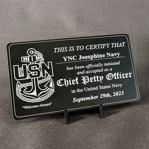 Laser Engraved CPO Acceptance / Wallet Card / Two-Sided