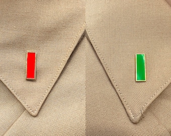 JORG Ensign Collar Devices: Naval Officer Port & Starboard Pins