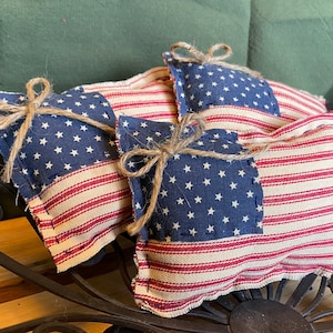 Primitive Handmade American Flag Bowl Fillers